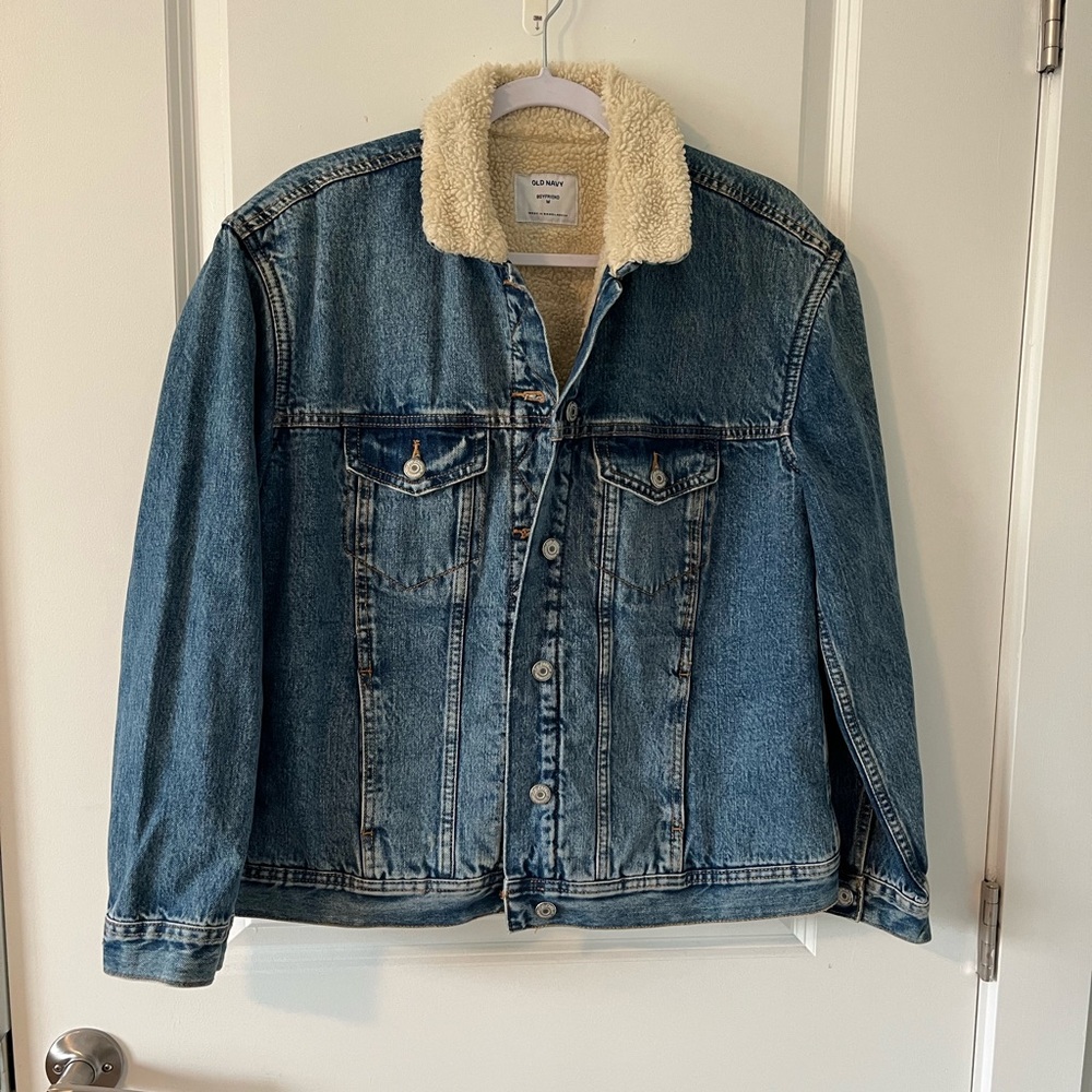 Old Navy Cotton Sherpa Lined Jean Jacket
